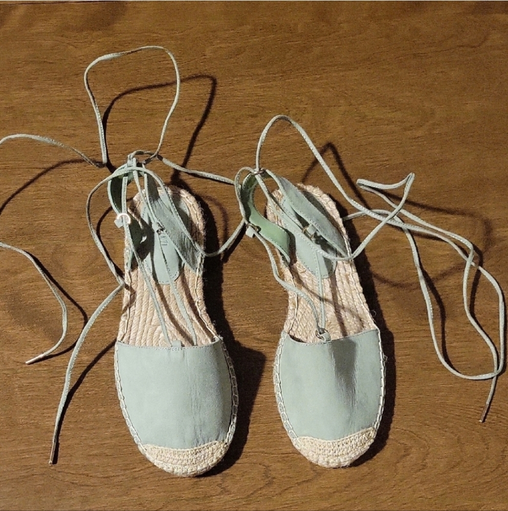 Forever 21 Tie Up Espadrille Sandals